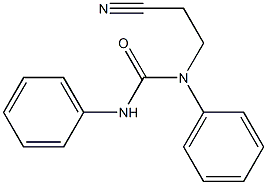 N-(2-cyanoethyl)-N,N'-diphenylurea Struktur