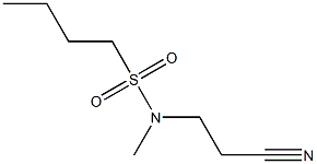 N-(2-cyanoethyl)-N-methylbutane-1-sulfonamide Struktur