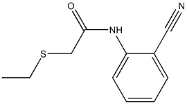 N-(2-cyanophenyl)-2-(ethylsulfanyl)acetamide Struktur