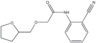 N-(2-cyanophenyl)-2-(oxolan-2-ylmethoxy)acetamide Struktur