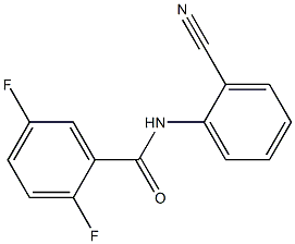 N-(2-cyanophenyl)-2,5-difluorobenzamide Struktur