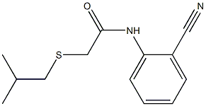 N-(2-cyanophenyl)-2-[(2-methylpropyl)sulfanyl]acetamide Struktur