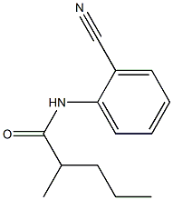 N-(2-cyanophenyl)-2-methylpentanamide Struktur