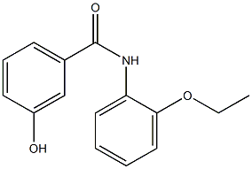 N-(2-ethoxyphenyl)-3-hydroxybenzamide Struktur