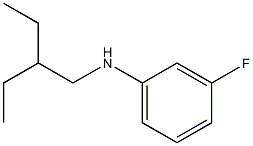 N-(2-ethylbutyl)-3-fluoroaniline Struktur