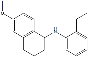 N-(2-ethylphenyl)-6-methoxy-1,2,3,4-tetrahydronaphthalen-1-amine Struktur