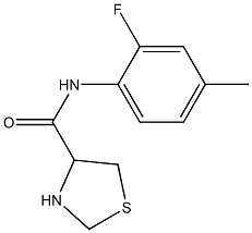 N-(2-fluoro-4-methylphenyl)-1,3-thiazolidine-4-carboxamide Struktur