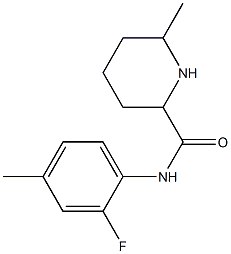 N-(2-fluoro-4-methylphenyl)-6-methylpiperidine-2-carboxamide Struktur