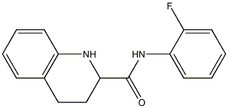 N-(2-fluorophenyl)-1,2,3,4-tetrahydroquinoline-2-carboxamide Struktur