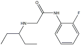 N-(2-fluorophenyl)-2-(pentan-3-ylamino)acetamide Struktur