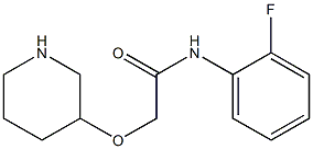 N-(2-fluorophenyl)-2-(piperidin-3-yloxy)acetamide Struktur