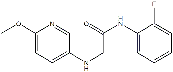 N-(2-fluorophenyl)-2-[(6-methoxypyridin-3-yl)amino]acetamide Struktur