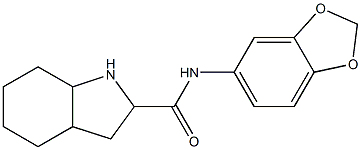 N-(2H-1,3-benzodioxol-5-yl)-octahydro-1H-indole-2-carboxamide Struktur