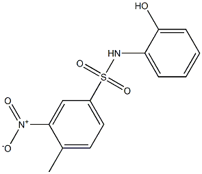 N-(2-hydroxyphenyl)-4-methyl-3-nitrobenzene-1-sulfonamide Struktur