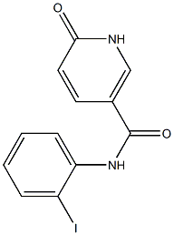 N-(2-iodophenyl)-6-oxo-1,6-dihydropyridine-3-carboxamide Struktur