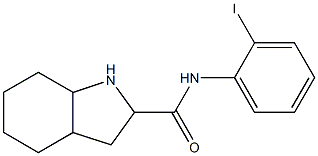 N-(2-iodophenyl)-octahydro-1H-indole-2-carboxamide Struktur