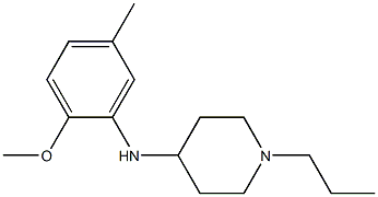 N-(2-methoxy-5-methylphenyl)-1-propylpiperidin-4-amine Struktur