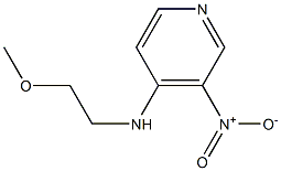 N-(2-methoxyethyl)-3-nitropyridin-4-amine Struktur