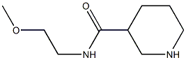 N-(2-methoxyethyl)piperidine-3-carboxamide Struktur