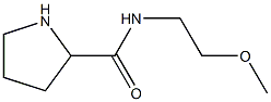 N-(2-methoxyethyl)pyrrolidine-2-carboxamide Struktur