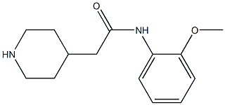 N-(2-methoxyphenyl)-2-piperidin-4-ylacetamide Struktur