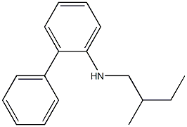 N-(2-methylbutyl)-2-phenylaniline Struktur