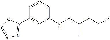 N-(2-methylpentyl)-3-(1,3,4-oxadiazol-2-yl)aniline Struktur