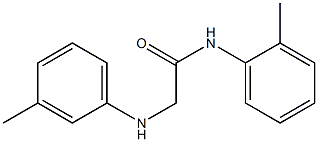 N-(2-methylphenyl)-2-[(3-methylphenyl)amino]acetamide Struktur