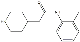 N-(2-methylphenyl)-2-piperidin-4-ylacetamide Struktur