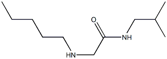 N-(2-methylpropyl)-2-(pentylamino)acetamide Struktur