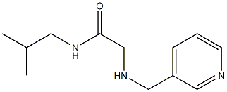 N-(2-methylpropyl)-2-[(pyridin-3-ylmethyl)amino]acetamide Struktur