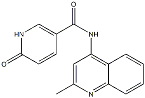 N-(2-methylquinolin-4-yl)-6-oxo-1,6-dihydropyridine-3-carboxamide Struktur