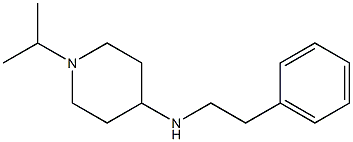 N-(2-phenylethyl)-1-(propan-2-yl)piperidin-4-amine Struktur