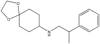 N-(2-phenylpropyl)-1,4-dioxaspiro[4.5]decan-8-amine Struktur