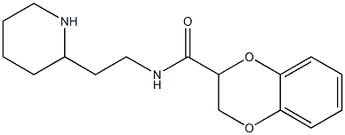 N-(2-piperidin-2-ylethyl)-2,3-dihydro-1,4-benzodioxine-2-carboxamide Struktur