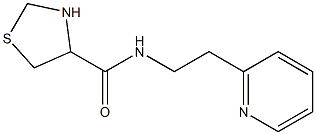 N-(2-pyridin-2-ylethyl)-1,3-thiazolidine-4-carboxamide Struktur