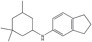 N-(3,3,5-trimethylcyclohexyl)-2,3-dihydro-1H-inden-5-amine Struktur