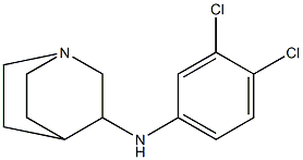 N-(3,4-dichlorophenyl)-1-azabicyclo[2.2.2]octan-3-amine Struktur