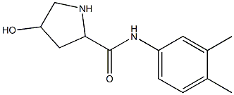 N-(3,4-dimethylphenyl)-4-hydroxypyrrolidine-2-carboxamide Struktur