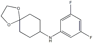 N-(3,5-difluorophenyl)-1,4-dioxaspiro[4.5]decan-8-amine Struktur