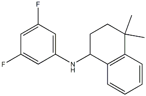 N-(3,5-difluorophenyl)-4,4-dimethyl-1,2,3,4-tetrahydronaphthalen-1-amine Struktur