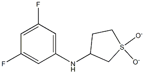 N-(3,5-difluorophenyl)-N-(1,1-dioxidotetrahydrothien-3-yl)amine Struktur