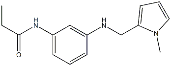 N-(3-{[(1-methyl-1H-pyrrol-2-yl)methyl]amino}phenyl)propanamide Struktur