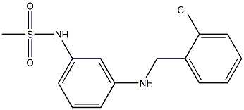 N-(3-{[(2-chlorophenyl)methyl]amino}phenyl)methanesulfonamide Struktur