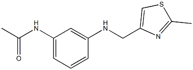 N-(3-{[(2-methyl-1,3-thiazol-4-yl)methyl]amino}phenyl)acetamide Struktur