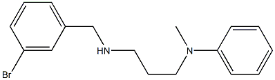 N-(3-{[(3-bromophenyl)methyl]amino}propyl)-N-methylaniline Struktur