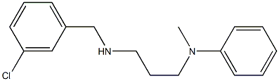 N-(3-{[(3-chlorophenyl)methyl]amino}propyl)-N-methylaniline Struktur