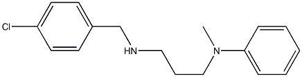 N-(3-{[(4-chlorophenyl)methyl]amino}propyl)-N-methylaniline Struktur