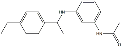 N-(3-{[1-(4-ethylphenyl)ethyl]amino}phenyl)acetamide Struktur