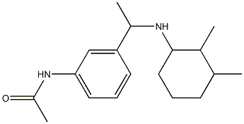 N-(3-{1-[(2,3-dimethylcyclohexyl)amino]ethyl}phenyl)acetamide Struktur